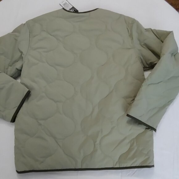 Original Use Green Sage Lightweight Quilted Shirt Jacket XL Pockets Front - Picture 5 of 12
